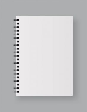 Gerçekçi boş defter - hisse senedi vektör.