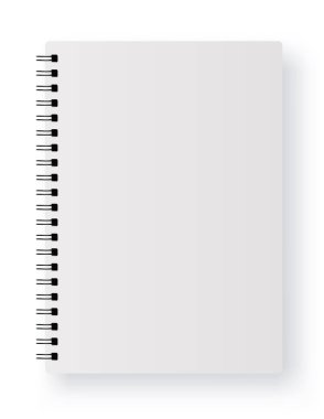 Gerçekçi boş defter - hisse senedi vektör.