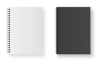 Gerçekçi boş defter - hisse senedi vektör.