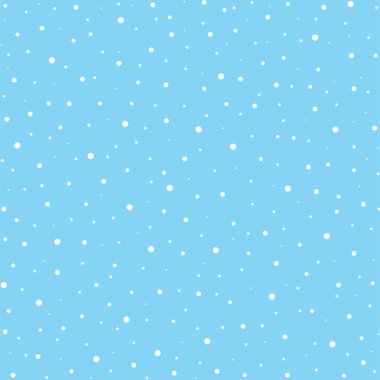 Kusursuz yağan kar veya kar taneleri. Mavi arkaplanda izole