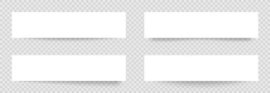 Arkaplanda saydam gerçekçi kağıt gölgesi efektleri var. Reklam ve tanıtım mesajı için unsur....