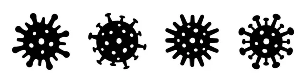 Иконка Коронавируса 2019 Ncov Коронавирус Бактерии Коронавирусные Концепции Вектор Запаса — стоковый вектор