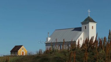 İzlanda'daki Hıristiyan kilisenin görünümü. Andreev.