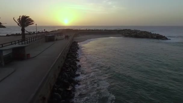 Nasyp Swakopmund w Namibii. — Wideo stockowe