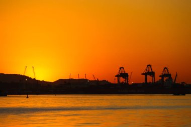 Rio de Janeiro kış günü nde Günbatımı