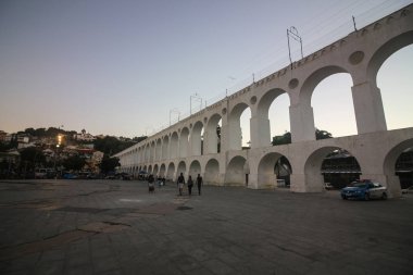 Arcos da Lapa, ana turistik şehir Rio görünümünü. Yüzyıllar, su kemeri şehir merkezinde içme suyu nehir Carioca ile sağlanan.