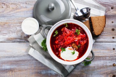 Ukraynalı pancar çorbası pancar çorbası