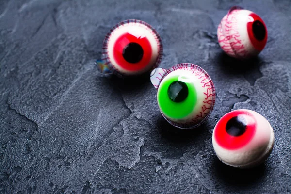 Globos oculares de jalea de Halloween — Foto de Stock