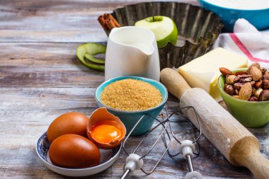 Arka plan pişirme Üstten Görünüm