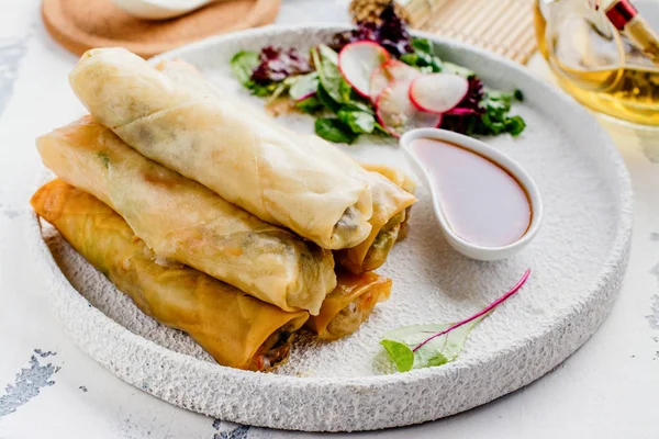 Fried spring rolls sebze ile