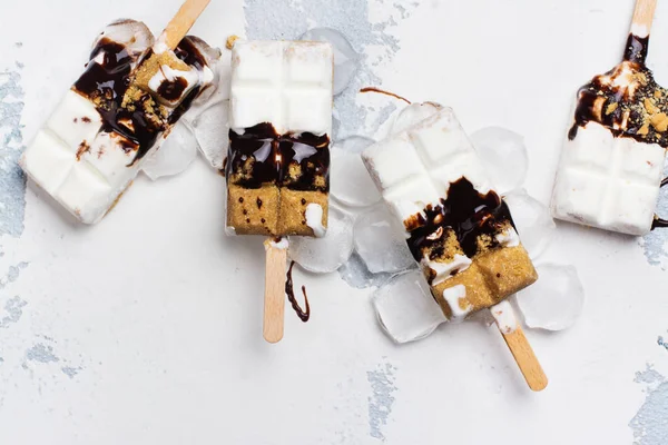 graham çerezler ile dondurma