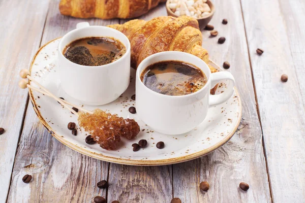 Tasty breakfast with coffee — Stock Photo, Image