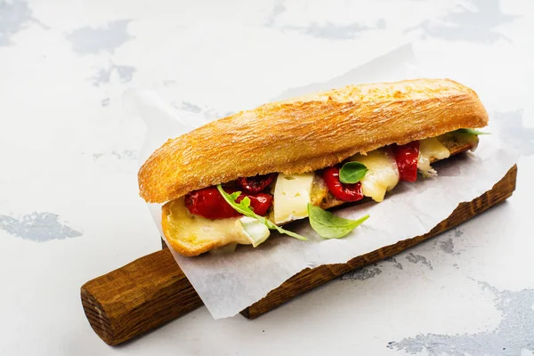 Sült baguette szendvics — Stock Fotó