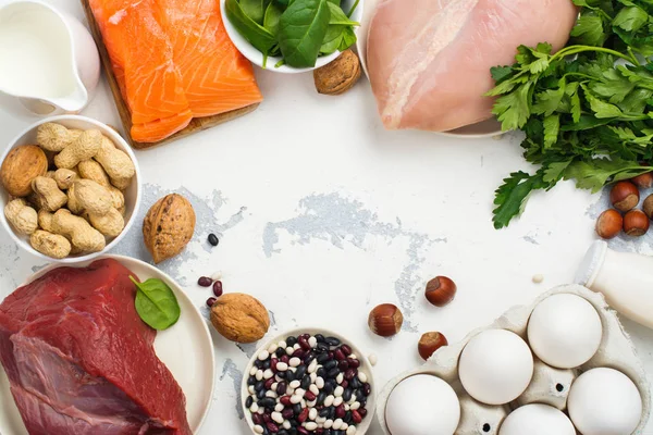 Proteinreiche Lebensmittel — Stockfoto