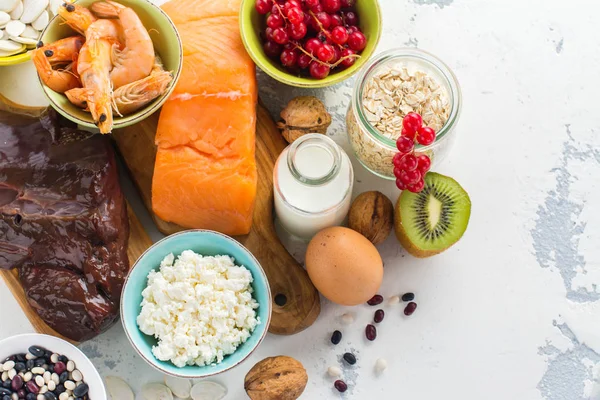 Surtido de alimentos saludables — Foto de Stock