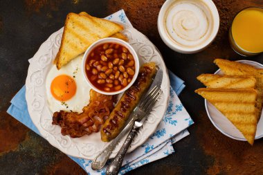 geleneksel İngiliz kahvaltısı 