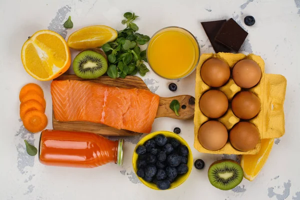 Sağlıklı gıda gözler için iyi 