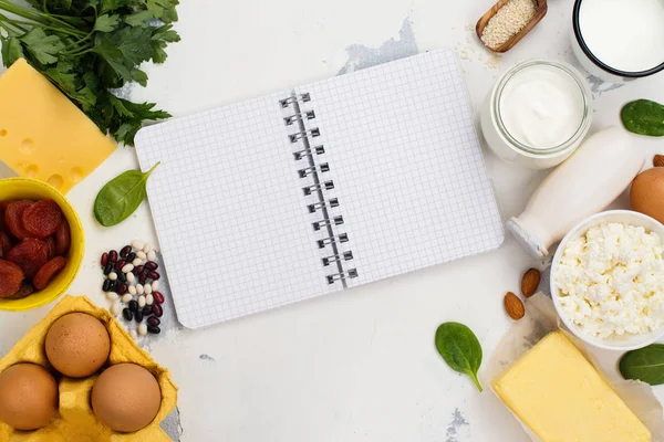 Grup ürünleri zengin kalsiyum