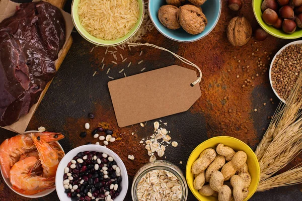 Alimentos ricos em cobre — Fotografia de Stock