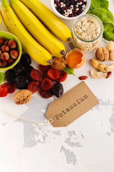Products rich of potassium — Stock Image Products rich of potassium Stock Picture