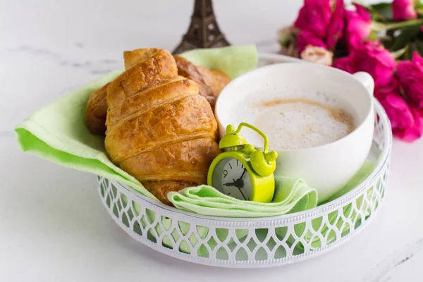 Café da manhã francês tradicional — Fotografia de Stock
