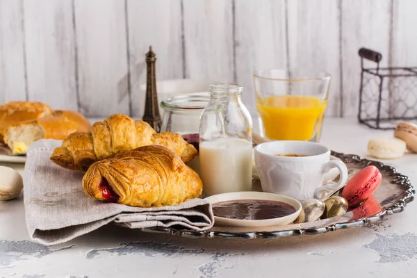 Café da manhã francês tradicional — Fotografia de Stock