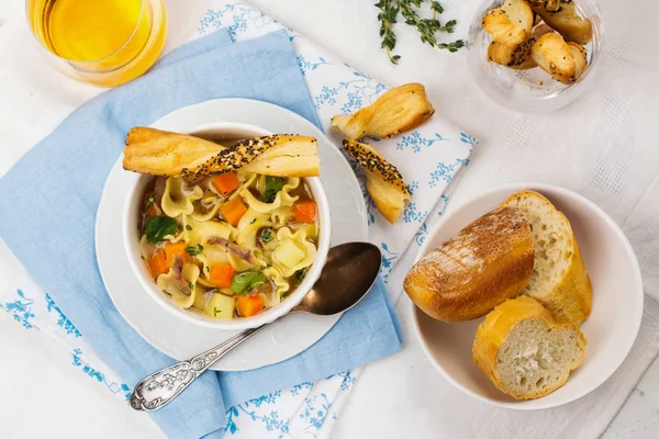 Chicken noodle soup — Stock Image Chicken noodle soup Royalty Free Stock Images