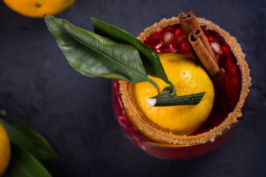 Kış tarçın ile kokteyl