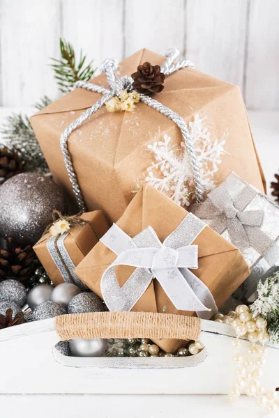 Christmas gift box — Stock Photo, Image