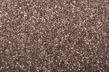 Chia tohum arka plan. Sağlıklı beslenme kavramı