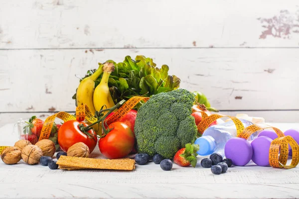 Sortiment af sunde frugter og grøntsager - Stock-foto