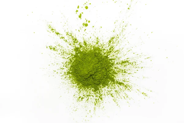 Grüner Matcha Tee Pulver — Stockfoto