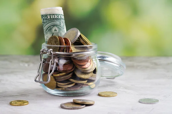 Saving money concept. Harvesting money, growing business background — Stock Photo, Image