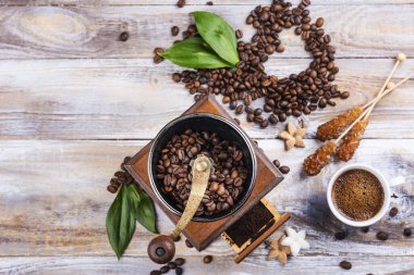 Kahve zamanı arka plan