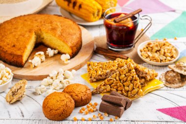 Brezilya ziyafeti Junina parti masası