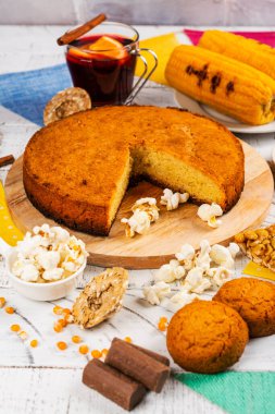 Brezilya ziyafeti Junina parti masası