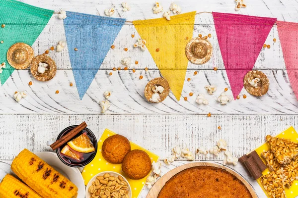 Brazilian festa junina party table — Stock Photo, Image