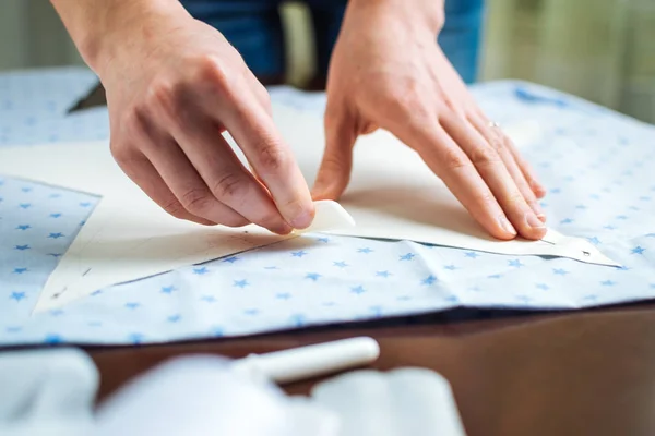 Tekening van patroon snijden voor het naaien — Stockfoto