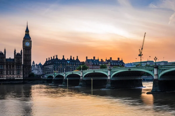 Big ben zonsondergang — Stockfoto