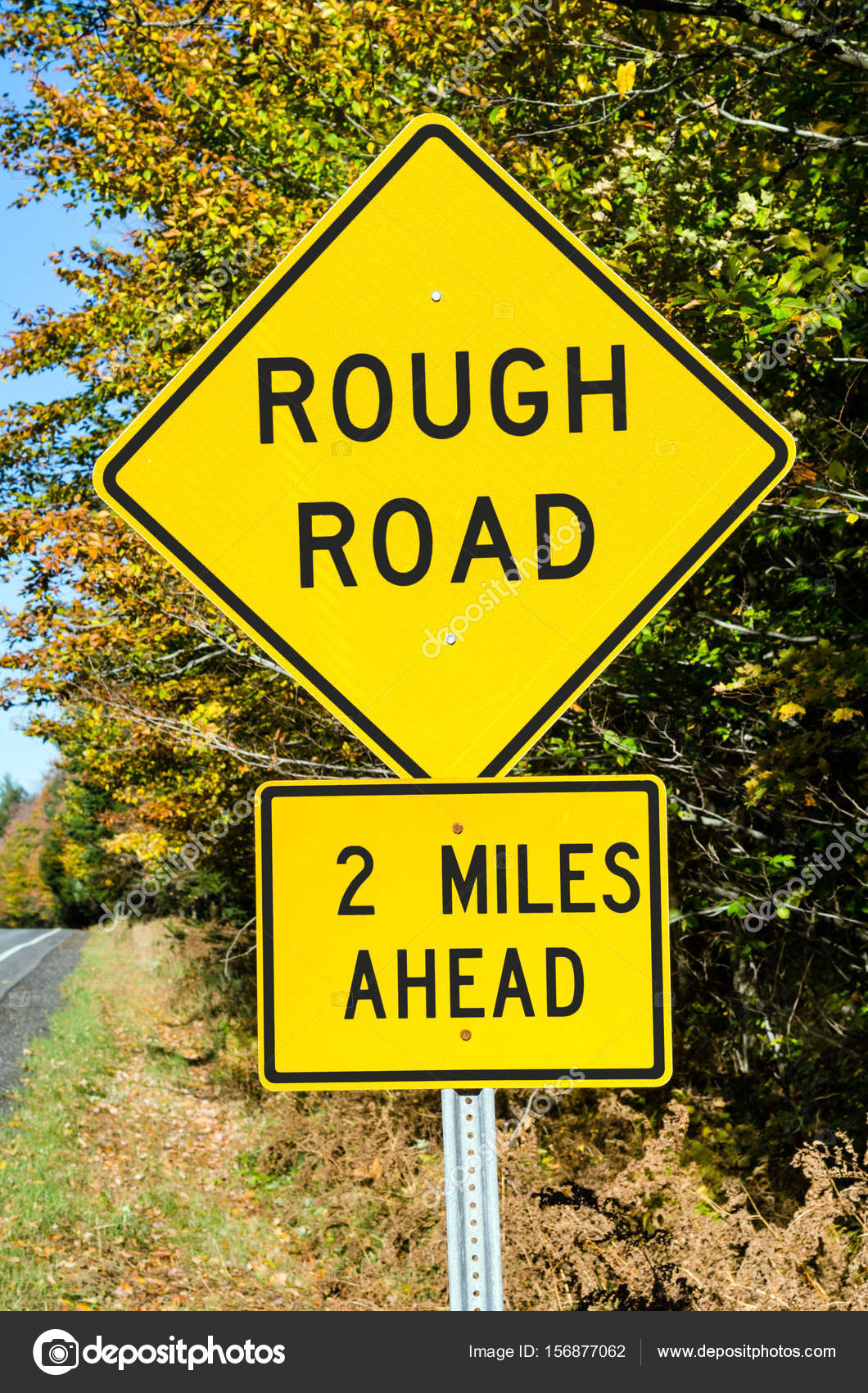 rough road ahead traffic sign stock photo c alpegor6 156877062 https depositphotos com 156877062 stock photo rough road ahead traffic sign html