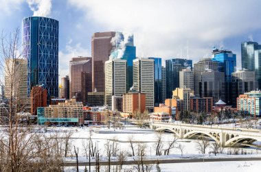 Calgary kış manzarası