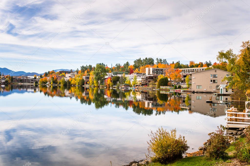 Lakeside Village in Autumn