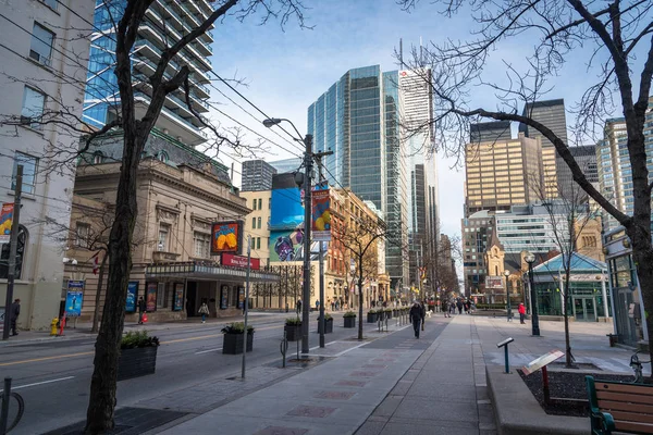 Toronto Canadá Noviembre 2017 Personas Caminando Las Aceras Largo King — Foto de Stock