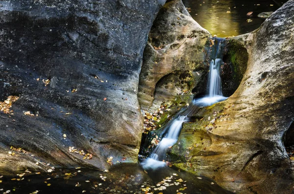 Pequeno Waterfal Outono Kent Estados Unidos América — Fotografia de Stock