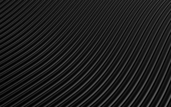 Negro imagen abstracta de las líneas de fondo. 3d renderizar — Foto de Stock