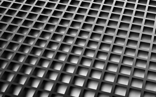 Gray abstract image of cubes background. 3d rendering