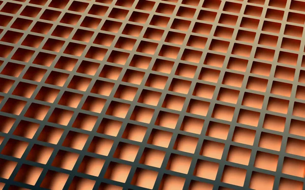 Brons abstracte afbeelding van kubussen achtergrond. 3D render — Stockfoto