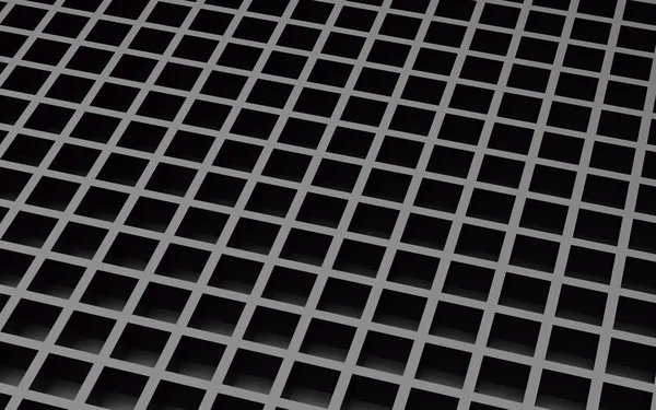 Zwarte abstracte afbeelding van kubussen achtergrond. 3D render — Stockfoto