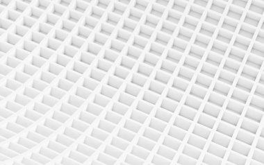 Küpleri arka plan beyaz soyut resim. 3D render