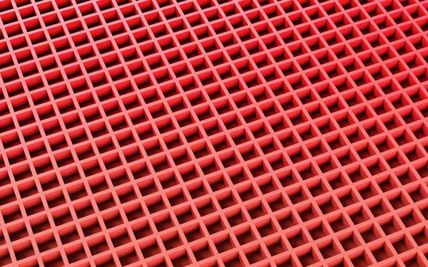 Rode abstracte afbeelding van kubussen achtergrond. 3D render — Stockfoto